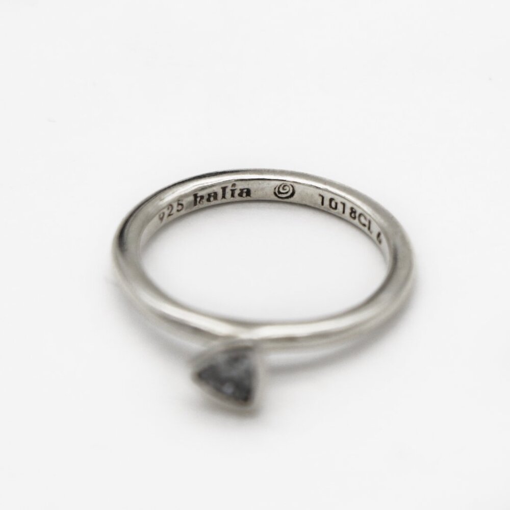 HALIA Perfect Point Notes 925 Silver Stacking Ring - Picture 4 of 4